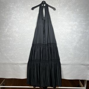 Diane Von Furstenberg Dress Womens Size 6 Black Aden Maxi Dress Sleeveless